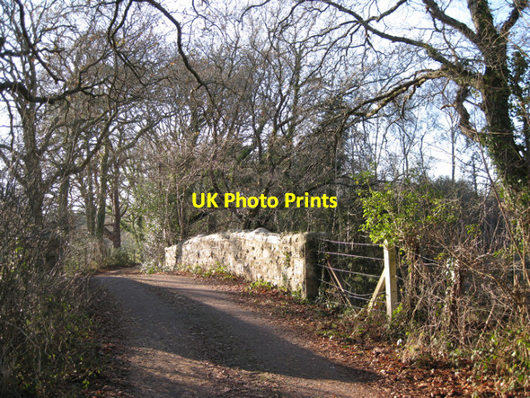 Photo 6"x4" Bridge over disused railway Heathfield\/SX8376 c2010