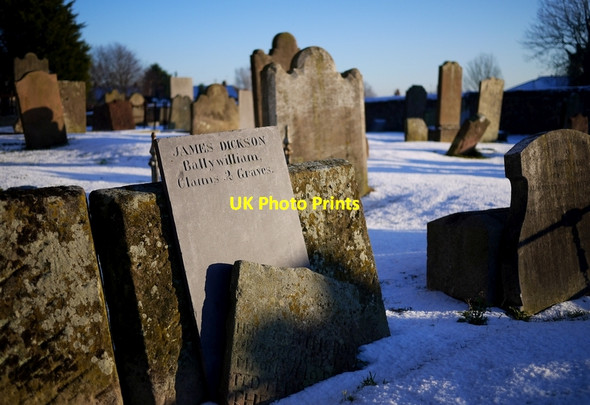 Photo 6"x4" Gravestones, St Mary's Church of Ireland Comber c2010