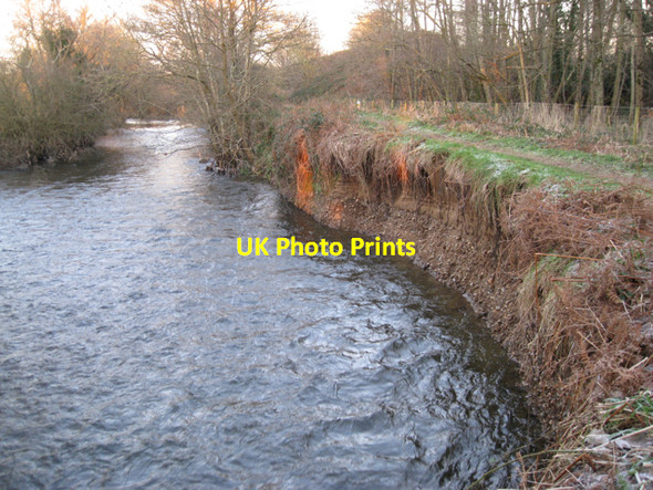 Photo 6"x4" Recent erosion, east bank of the River Teign Heathfield\/SX8376 c2010