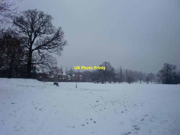 Photo 6"x4" Oakwood Park, London N14 in the snow Southgate\/TQ3094 c2010 P1