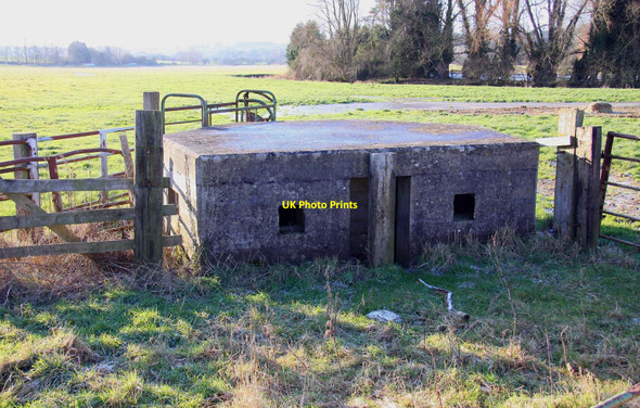 Photo 6"x4" Pillbox down in the ground Somerton\/SP4928 c2010