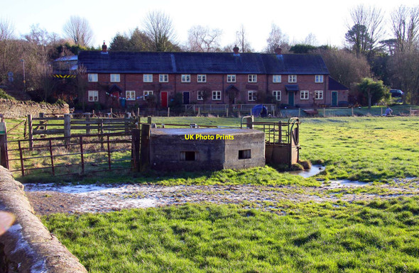 Photo 6"x4" Pillbox down in the ground Somerton\/SP4928 c2010