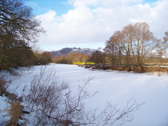 Photo 6"x4" The Frozen Endrick Water Badshalloch c2010