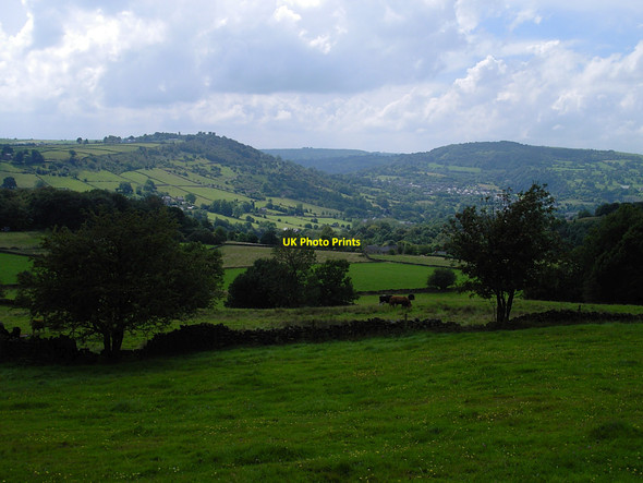 Photo 6"x4" Lumsdale - fields near Oaksedge Lane Matlock c2004