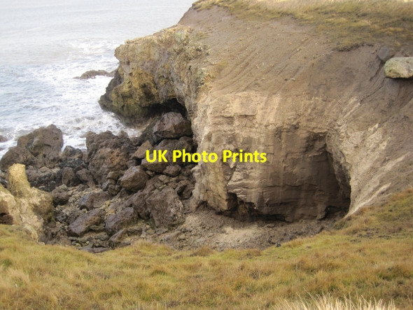Photo 6"x4" Sea Erosion near Frenchman's Bay Horsley Hill c2010