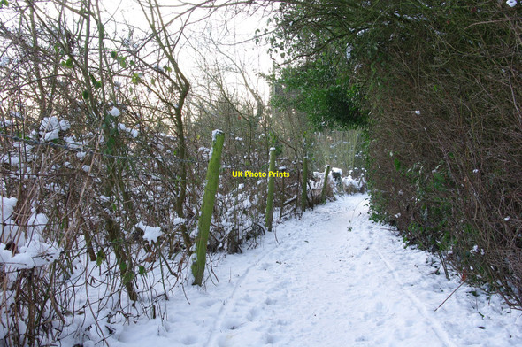 Photo 6"x4" Footpath off Chamberlain Lane Cookhill c2010