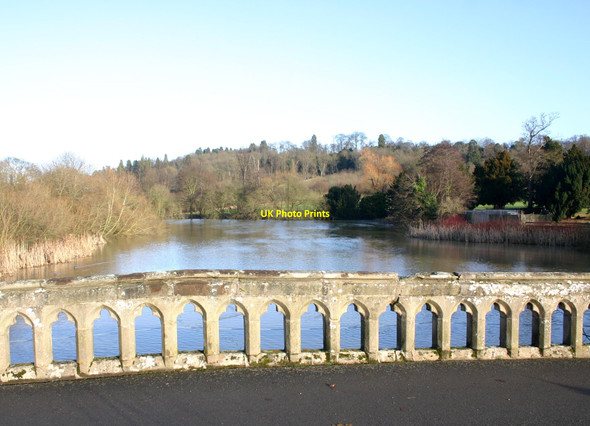 Photo 6"x4" The ornamental lake at Walton Hall Hotel Walton\/SP2853 c2010