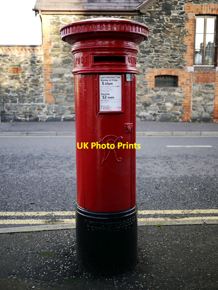 Photo 6"x4" Victorian postbox, Bangor Bangor\/J5081 c2010