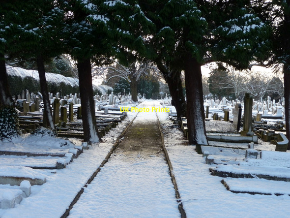 Photo 6"x4" Waterfall Road Cemetery, London N14 Friern Barnet c2009