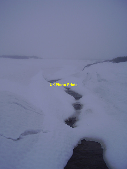 Photo 6"x4" Deep snow on the Cut gate path. Upper Midhope c2010