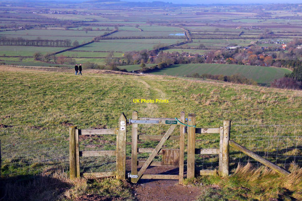 Photo 6"x4" Gate to the footpath to the car park Woolstone\/SU2987 c2010