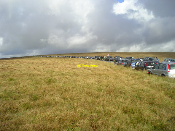 Photo 6"x4" Exmoor: Meet of the Devon & Somerset Staghounds Bridge Ball c2009