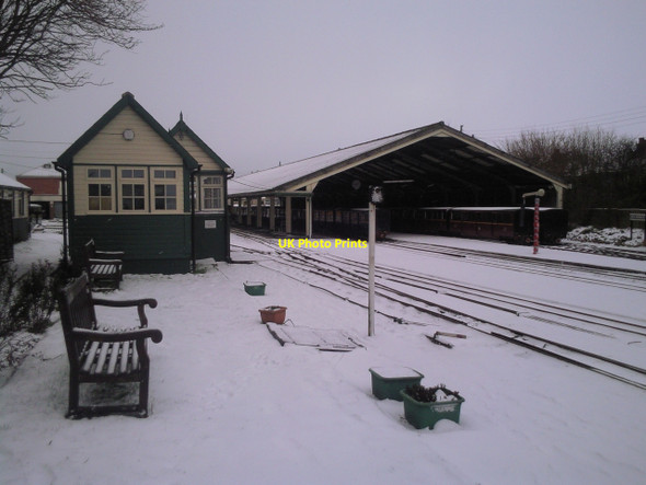 Photo 6"x4" Winter at New Romney station New Romney c2010