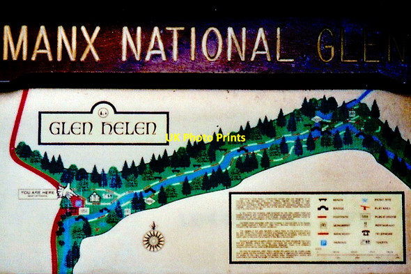 Photo 6"x4" Glen Helen - Layout per sign Knocksharry c1999