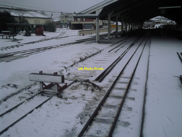 Photo 6"x4" Track maintenance in the snow at New Romney New Romney c2010