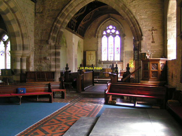 Photo 6"x4" Yarpole church Enmore Field c2008