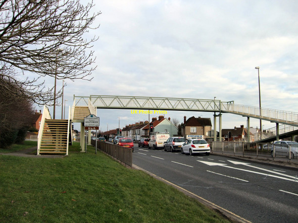Photo 6"x4" Footbridge over Old Shoreham Road Southwick\/TQ2405 c2010