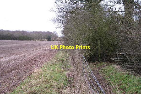 Photo 6"x4" Footpath to Cubbington turns south Cubbington c2010