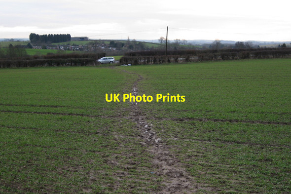 Photo 6"x4" Muddy path to Rugby Road Cubbington c2010