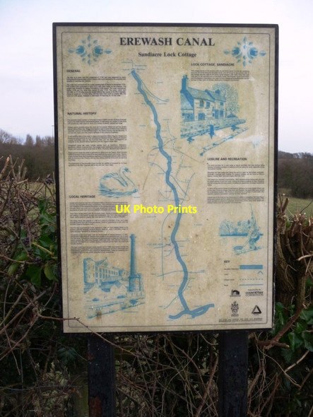 Photo 6"x4" Heritage interpretation panel, by Sandiacre Lock Long Eaton c2010
