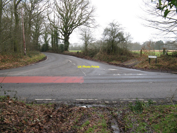 Photo 6"x4" T- junction between the B2131 Rodgate Lane and the A283 Ansteadbrook c2010