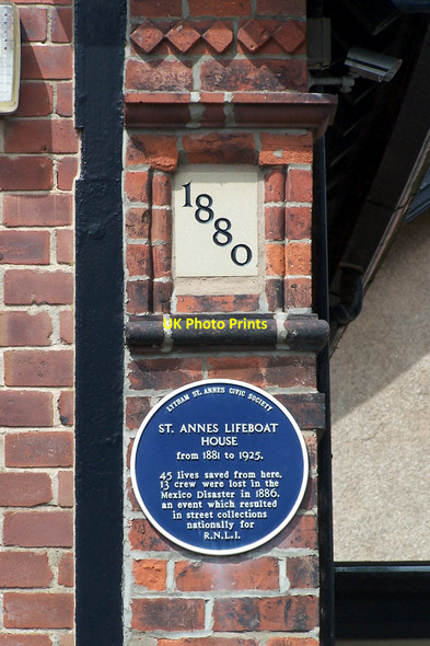 Photo 6"x4" Former Lifeboat Station Detail, Eastbank Road, St Annes-on-Sea Lytham St Anne's c2009