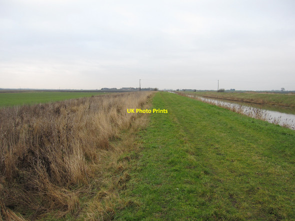 Photo 6"x4" Footpath along Sixteen Foot Drain Horseway c2010