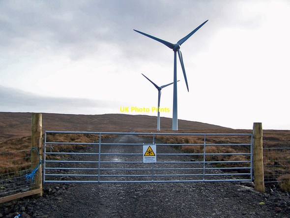 Photo 6"x4" Gate in Ben Aketil windfarm Blackhill\/NG3450 c2010