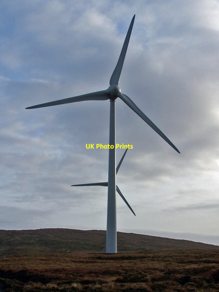 Photo 6"x4" Wind turbines on Ben Aketil Blackhill\/NG3450 c2010
