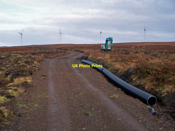 Photo 6"x4" New track to the wind farm Glen Heysdal c2010