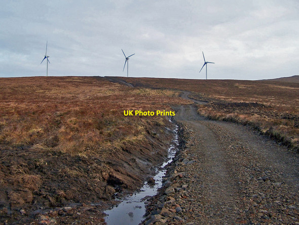 Photo 6"x4" New track to the windfarm Glen Heysdal c2010