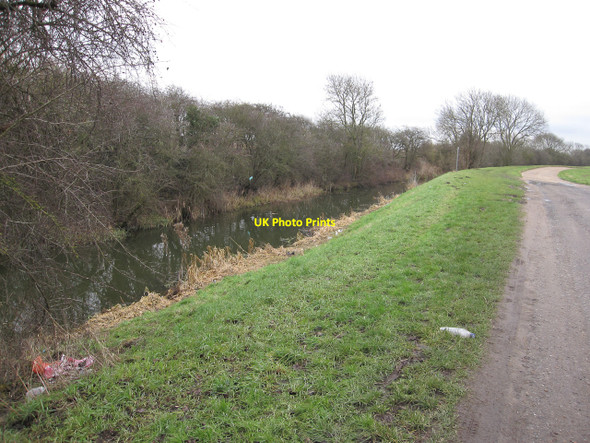 Photo 6"x4" Footpath along Forty Foot Drain Horseway c2010