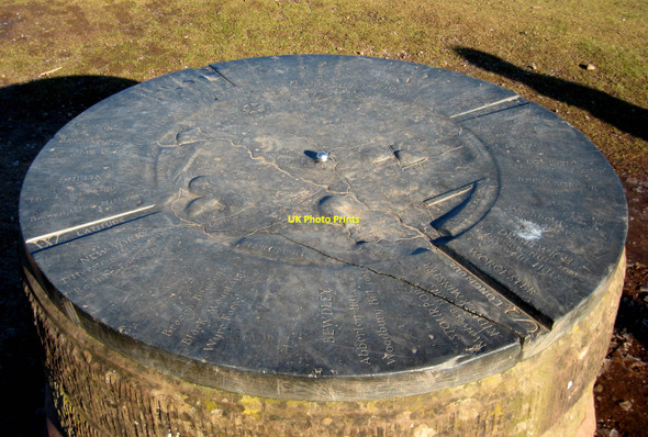 Photo 6"x4" Toposcope (top) on Kinver Edge Kinver c2010