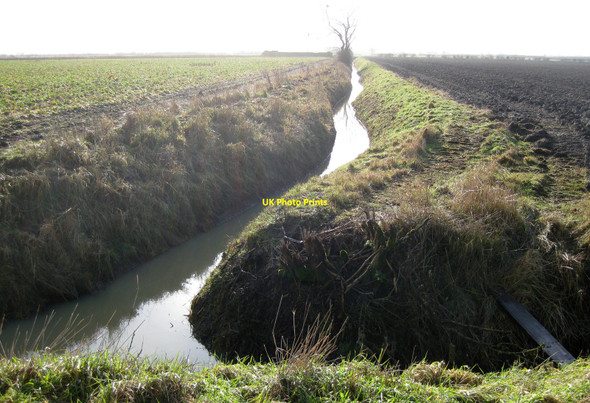 Photo 6"x4" Norton catchwater drain Bishopbridge c2010