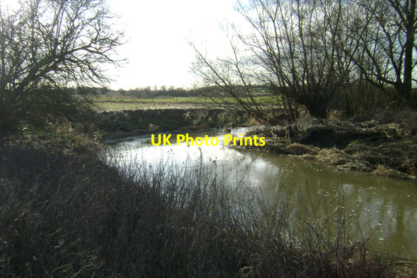 Photo 6"x4" The River Leam meanders north Cubbington c2010