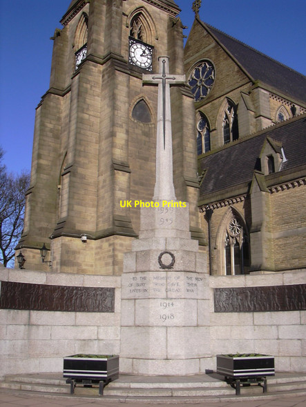 Photo 6"x4" Bury War Memorial Bury\/SD8010 c2010