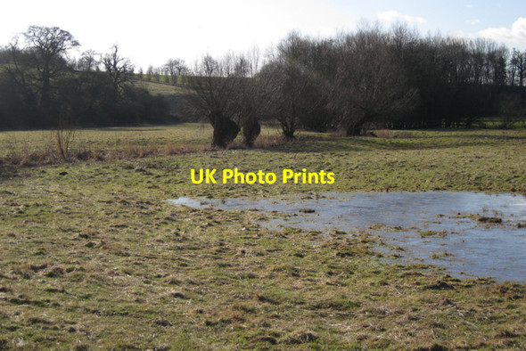 Photo 6"x4" Flood-meadow below Welsh Road bridge Offchurch c2010