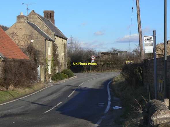 Photo 6"x4" Stony Houghton Bus Stop Stony Houghton c2010