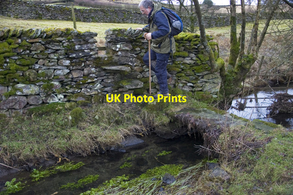 Photo 6"x4" Stone bridge and stile near Milldam Winster\/SD4193 c2010
