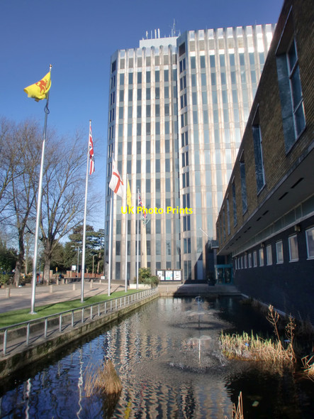 Photo 6"x4" Civic Centre, Silver Street, Enfield Enfield\/TQ3396 c2010