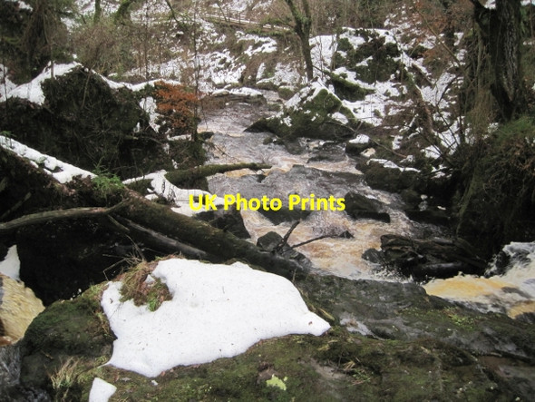 Photo 6"x4" Hareshaw Burn above the Fourth Waterfall Bellingham\/NY8383 c2010