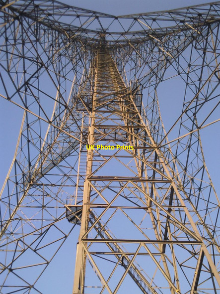 Photo 6"x4" Swanscombe Pylon from beneath Grays\/TQ6177 c2009