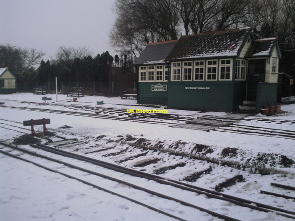 Photo 6"x4" The signal box at New Romney in winter New Romney c2010