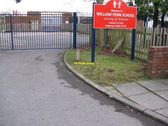 Photo 6"x4" Entrance to the William Penn School Coolham\/TQ1222 c2010