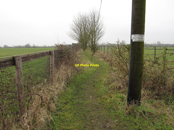 Photo 6"x4" Footpath to Burrough Green Dullingham Ley c2010