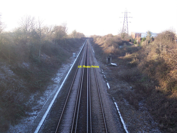 Photo 6"x4" Railway from Folkestone Folkestone c2010