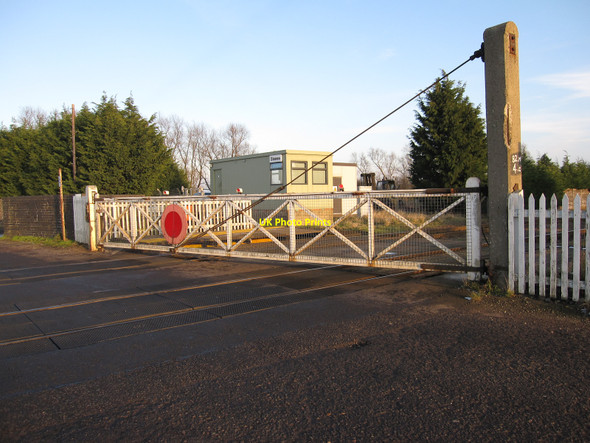 Photo 6"x4" Stonea Level Crossing Stonea c2010