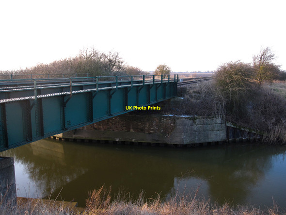 Photo 6"x4" Stonea railway bridge Stonea c2010 P1