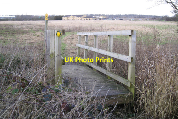 Photo 6"x4" Footbridge over a channel near the Avon Tollbar End c2010