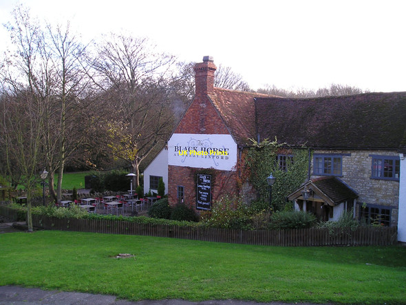 Photo 6"x4" The Black Horse Pub, Great Linford Great Linford c2010